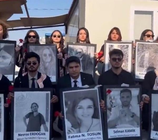 医学院学生纪念地震遇难者