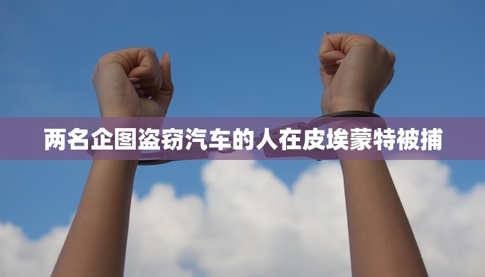 两名企图盗窃汽车的人在皮埃蒙特被捕 两名企图盗窃汽车的人在皮埃蒙特被捕