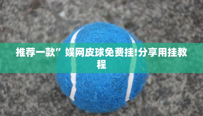 推荐一款”娱网皮球免费挂!分享用挂教程