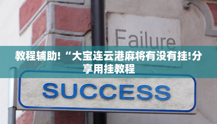 教程辅助!“大宝连云港麻将有没有挂!分享用挂教程