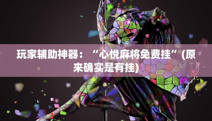 玩家辅助神器：“心悦麻将免费挂”(原来确实是有挂)