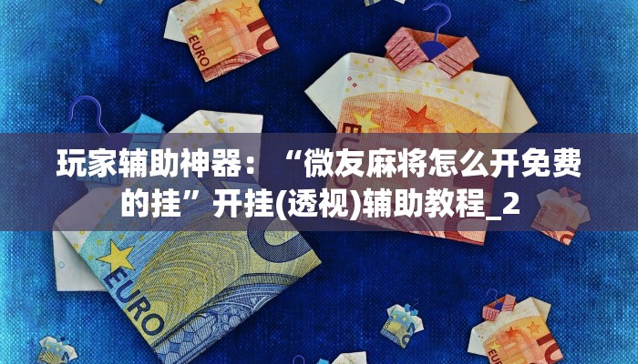 玩家辅助神器：“微友麻将怎么开免费的挂”开挂(透视)辅助教程_2