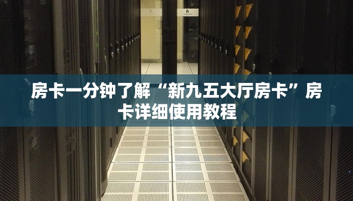 房卡一分钟了解“新九五大厅房卡”房卡详细使用教程