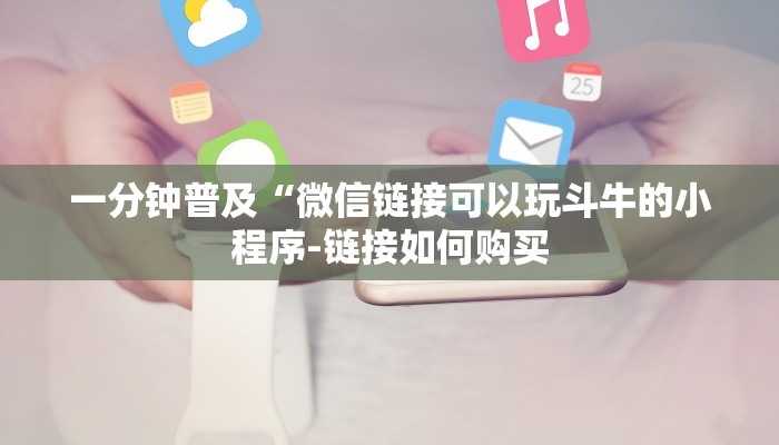 一分钟普及“微信链接可以玩斗牛的小程序-链接如何购买