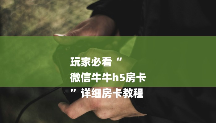 玩家必看“
微信牛牛h5房卡
”详细房卡教程