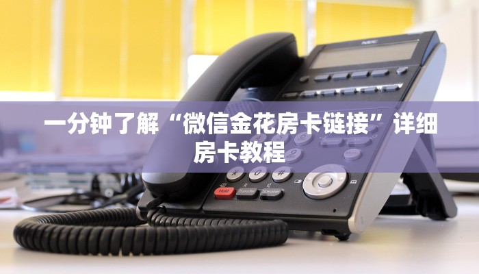 一分钟了解“微信金花房卡链接”详细房卡教程