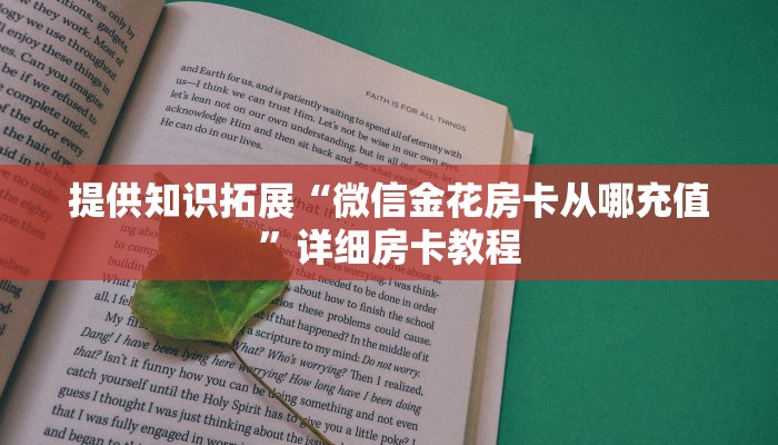提供知识拓展“微信金花房卡从哪充值”详细房卡教程