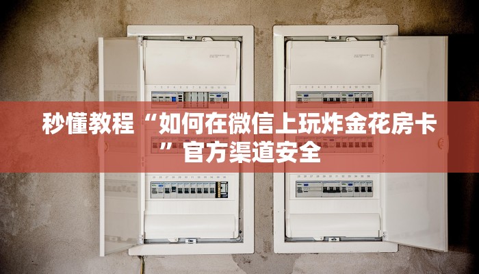 秒懂教程“如何在微信上玩炸金花房卡”官方渠道安全