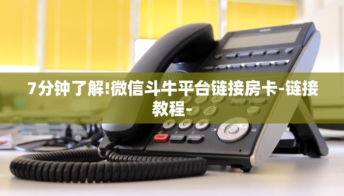 7分钟了解!微信斗牛平台链接房卡-链接教程-
