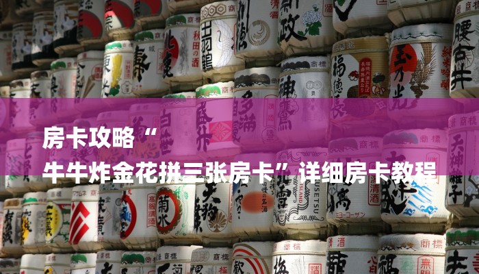 房卡攻略“
牛牛炸金花拼三张房卡”详细房卡教程