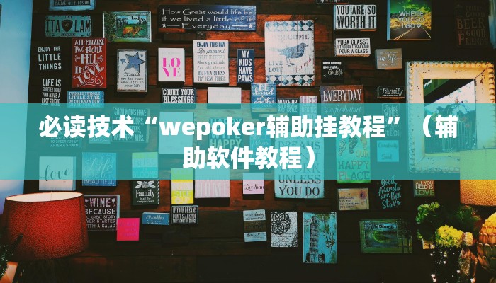必读技术“wepoker辅助挂教程”（辅助软件教程）