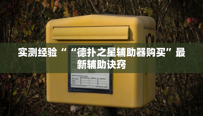 实测经验““德扑之星辅助器购买”最新辅助诀窍